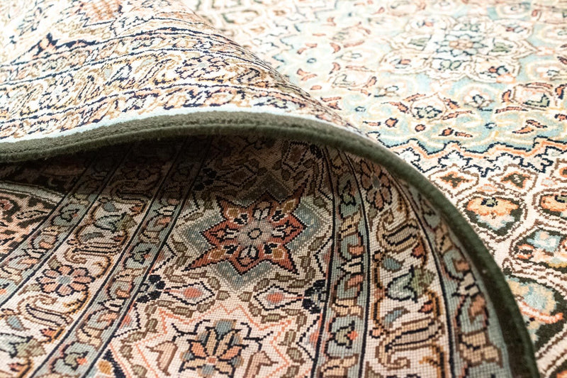 Seda da Caxemira Tapete 280x185cm - Tapete Oriental