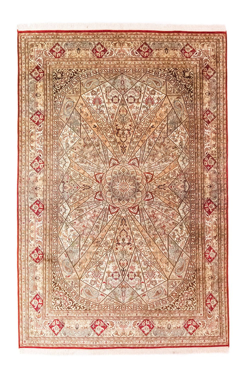 Seda da Caxemira Tapete 250x167cm - Tapete Oriental