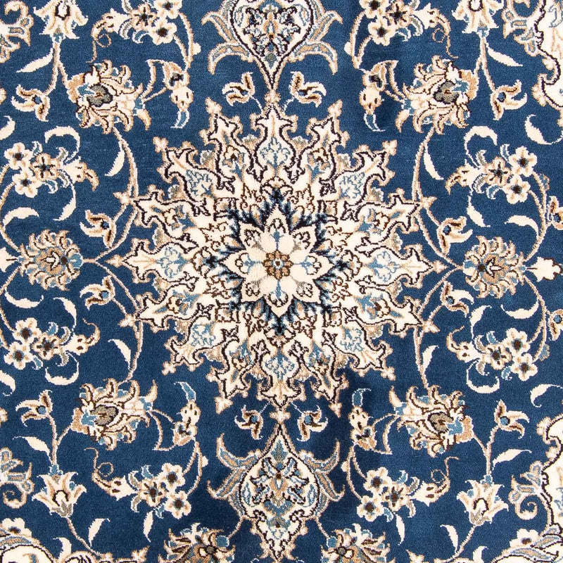 Tapete Persa - Nain - 198 x 149 cm - azul escuro