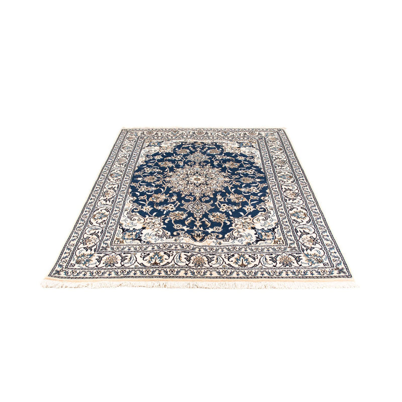 Tapete Persa - Nain - 198 x 149 cm - azul escuro