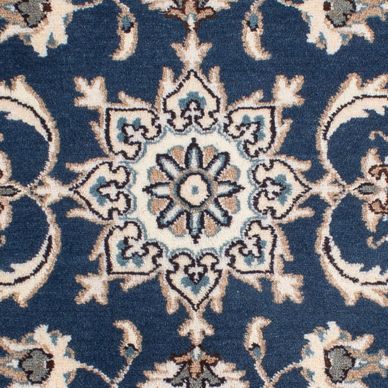 Tapete Persa - Nain - 139 x 68 cm - azul escuro