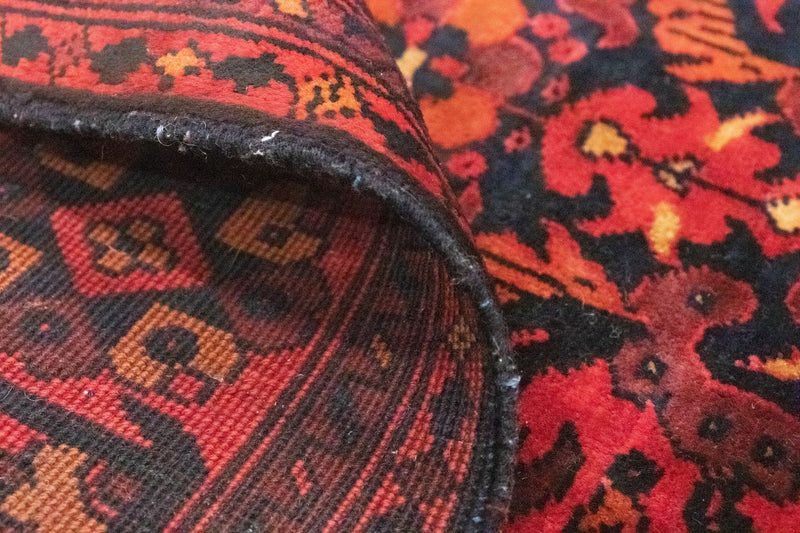 Corredor Tapete afegão - Kunduz - 213 x 102 cm - vermelho