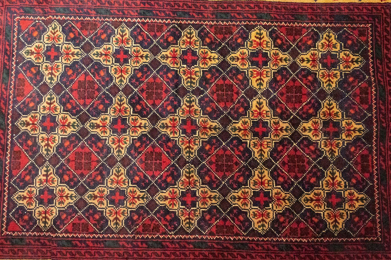 Tapete afegão 143x105cm - Tapete Oriental