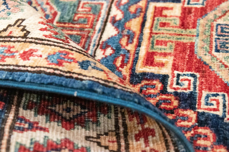 Tapete Ziegler - Kazak - 123 x 82 cm - azul