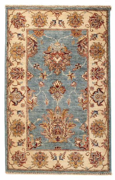 Tapete Ziegler 60x95cm - Tapete Oriental - azul claro