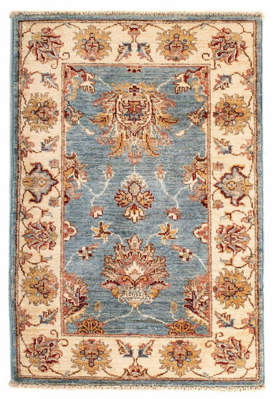 Tapete Ziegler 60x95cm - Tapete Oriental - azul claro