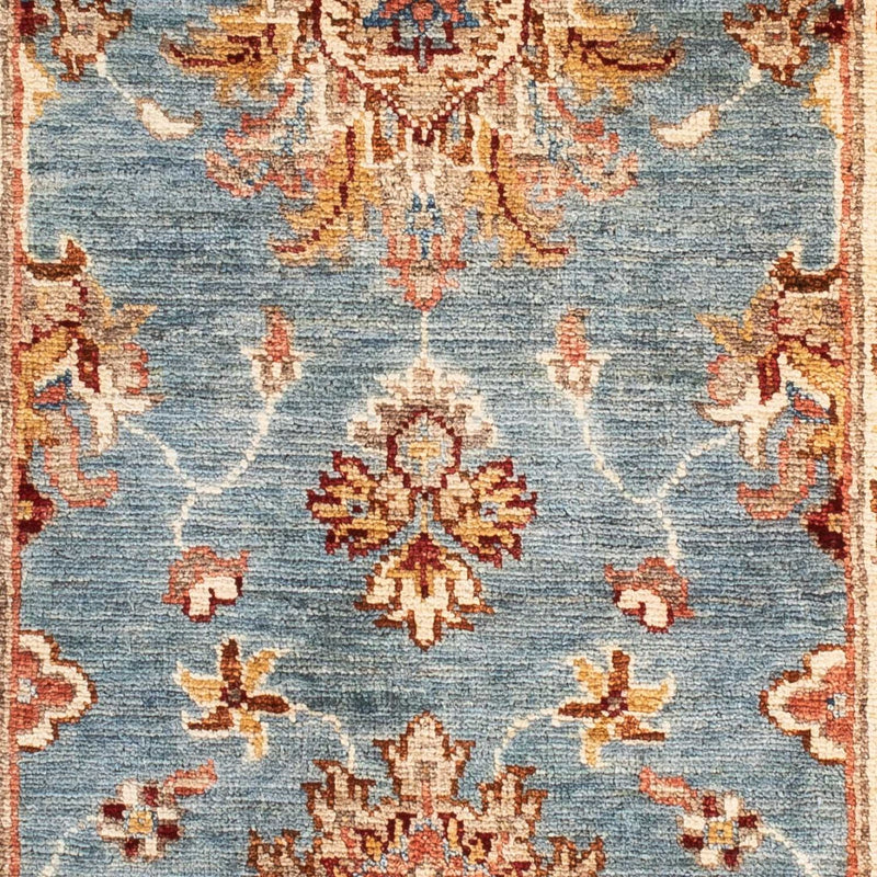 Tapete Ziegler - 95 x 60 cm - azul claro