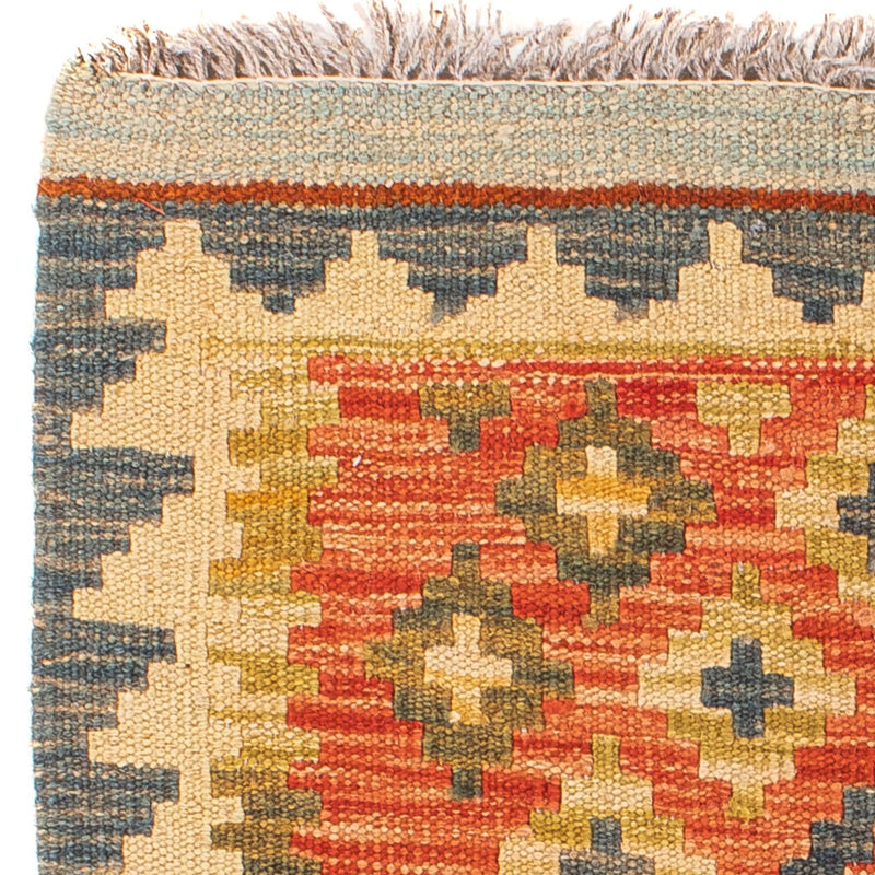 Kilim afegão Tapete 90x60cm