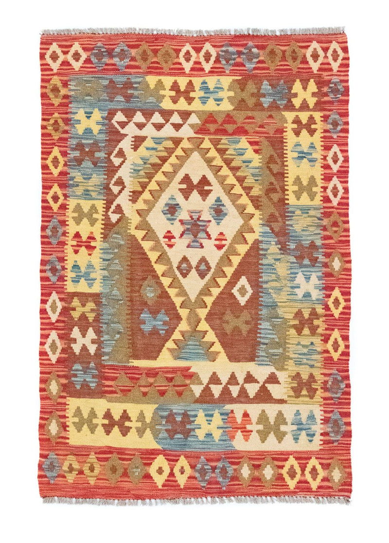 Kilim afegão Tapete 141x97cm