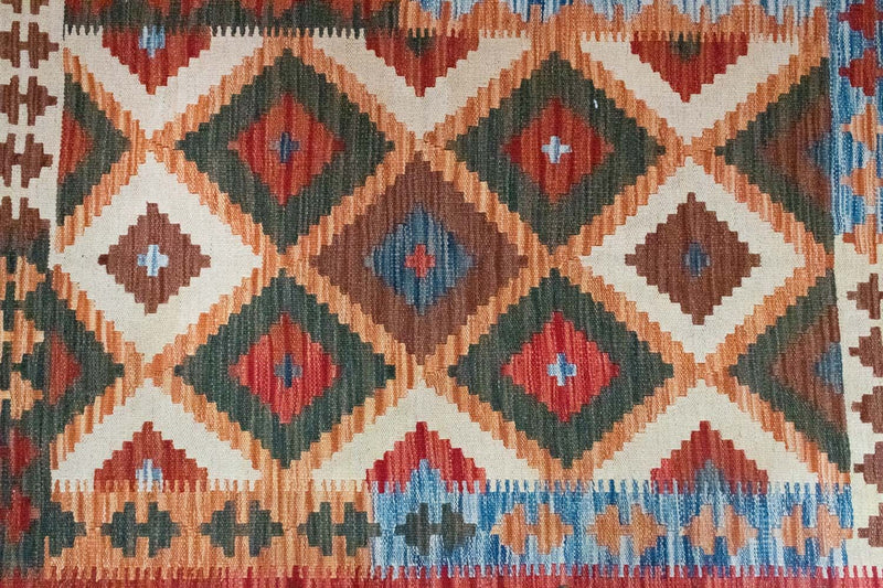 Tapete Kelim - Oriental - 152 x 104 cm - multicolorido