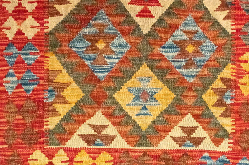 Kilim afegão Tapete 190x99cm