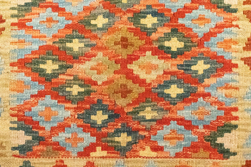 Kilim afegão Tapete 106x115cm