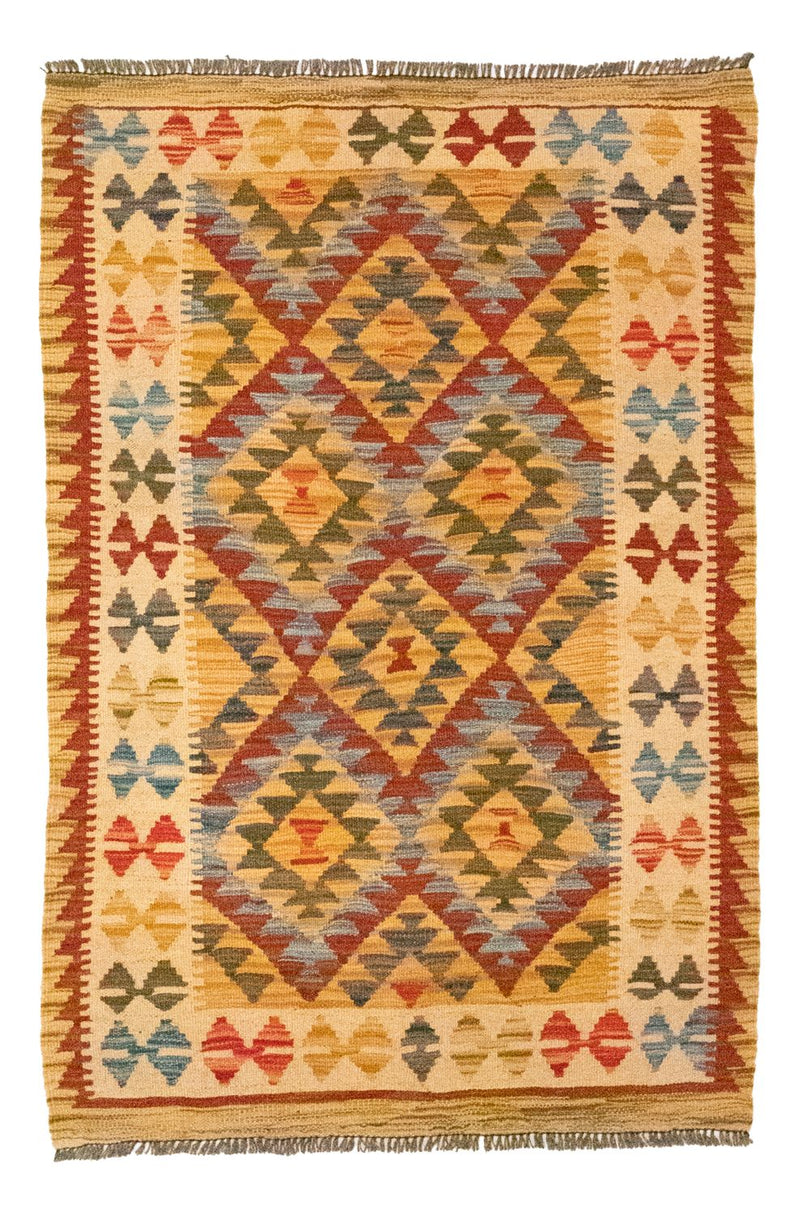 Kilim afegão Tapete 126x80cm