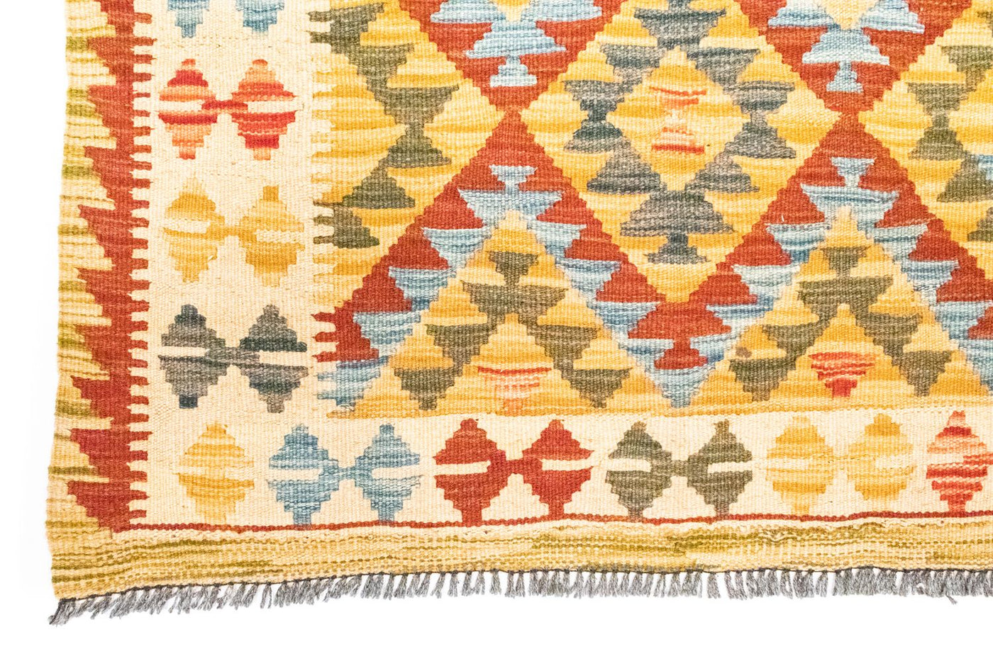 Kilim afegão Tapete 126x80cm