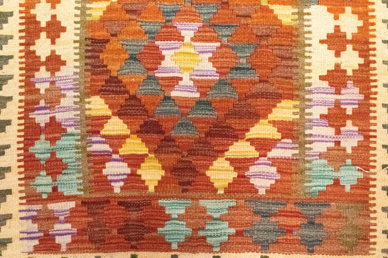 Kilim afegão Tapete 121x73cm