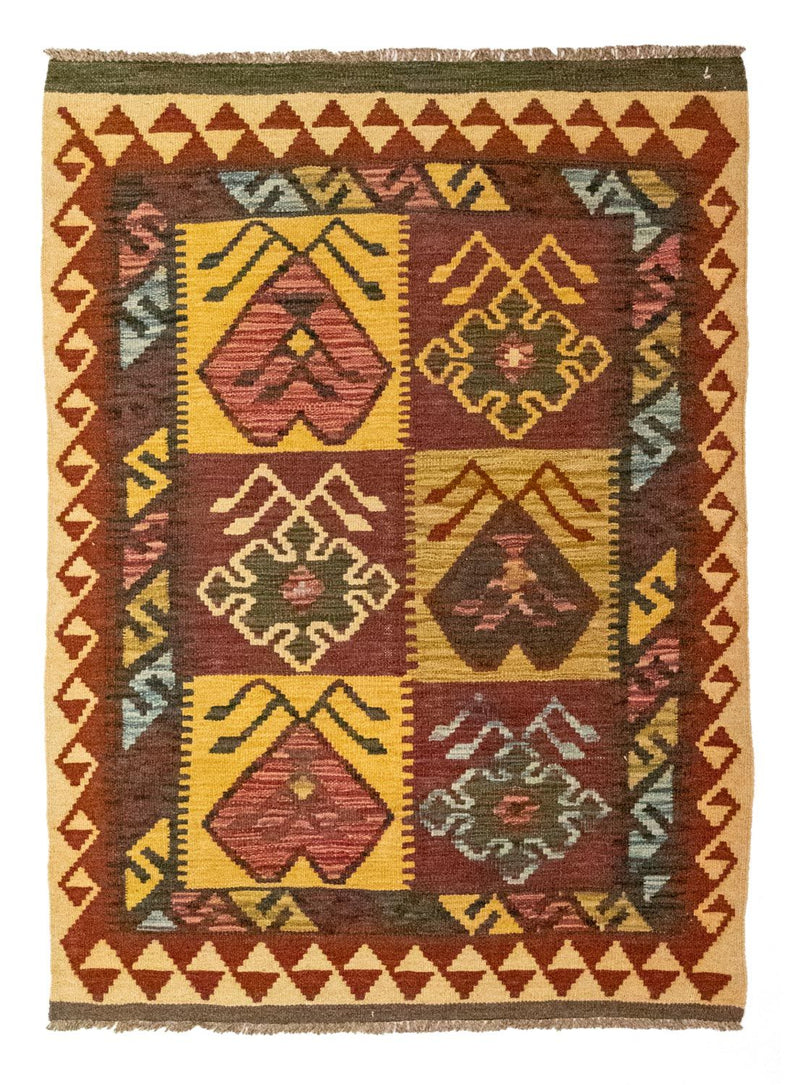 Kilim afegão Tapete 131x88cm