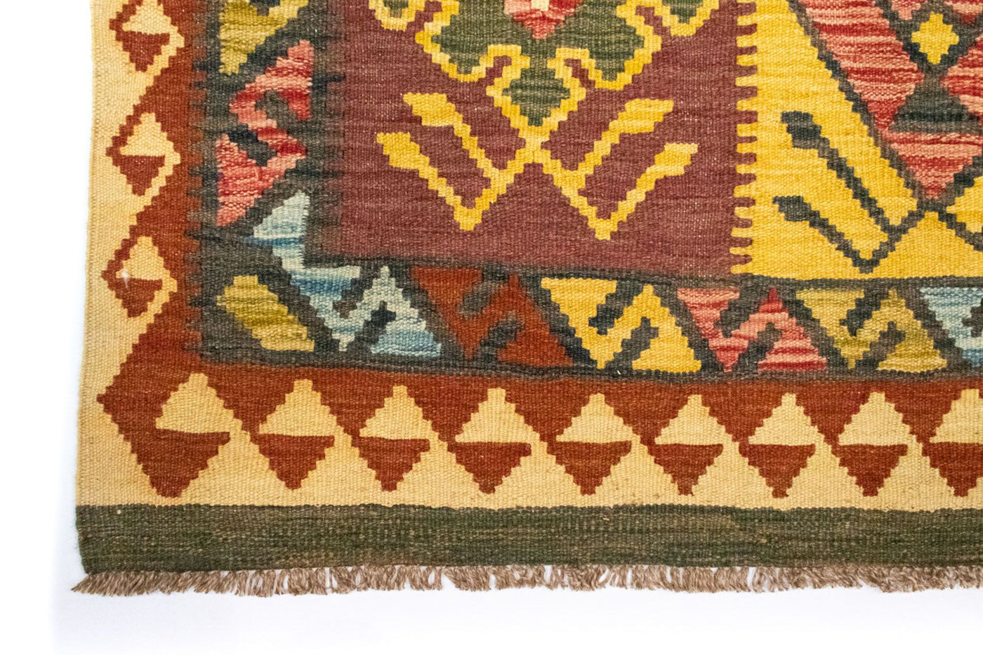 Kilim afegão Tapete 131x88cm