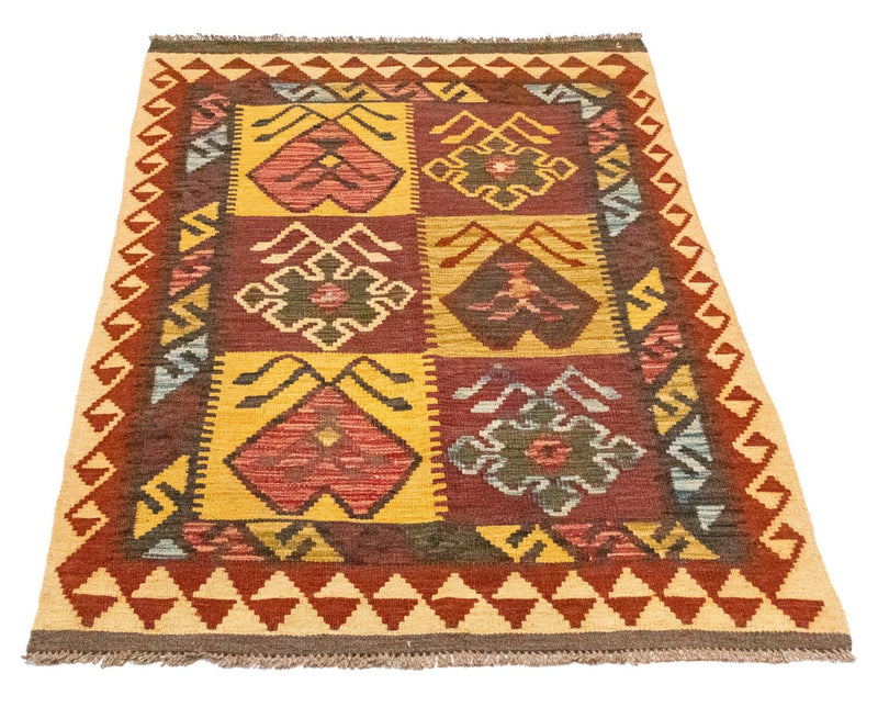 Kilim afegão Tapete 131x88cm