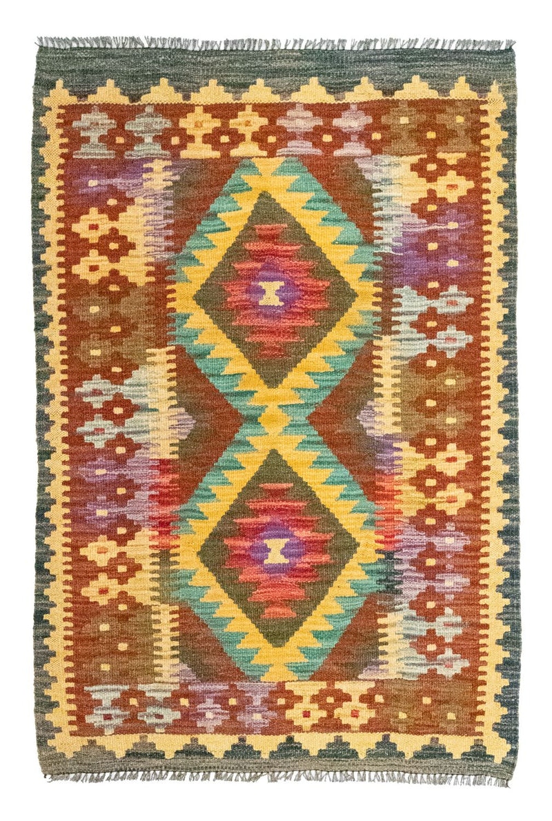 Kilim afegão Tapete 123x80cm