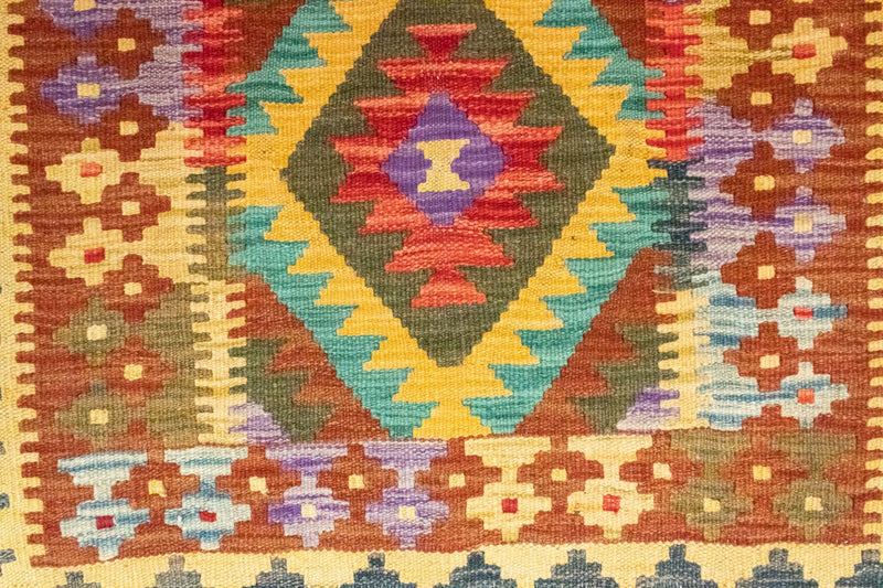 Kilim afegão Tapete 123x80cm