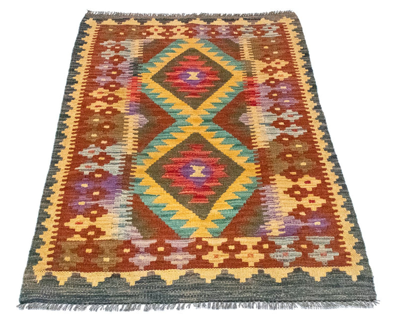 Kilim afegão Tapete 123x80cm