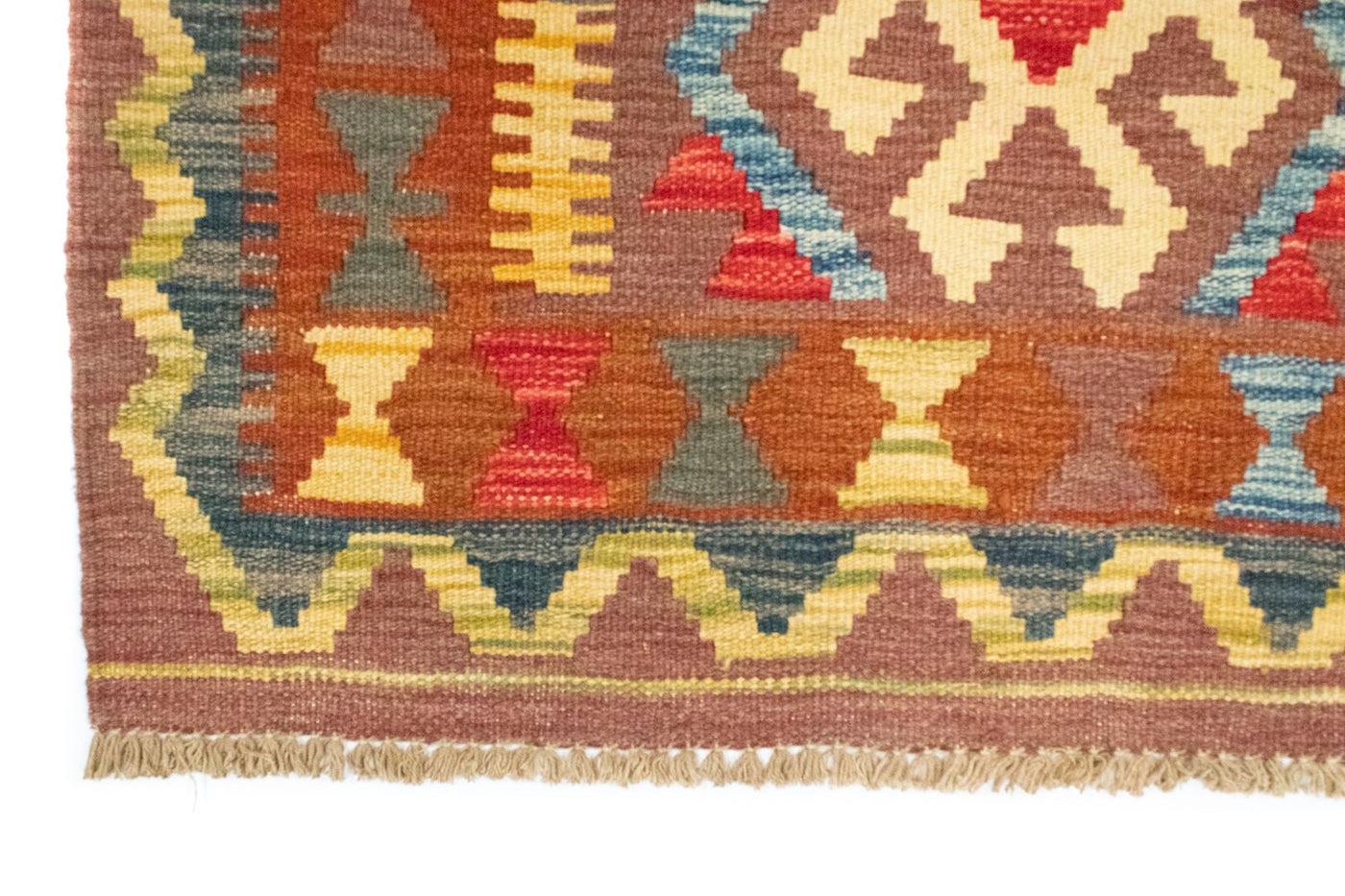 Kilim afegão Tapete 119x82cm