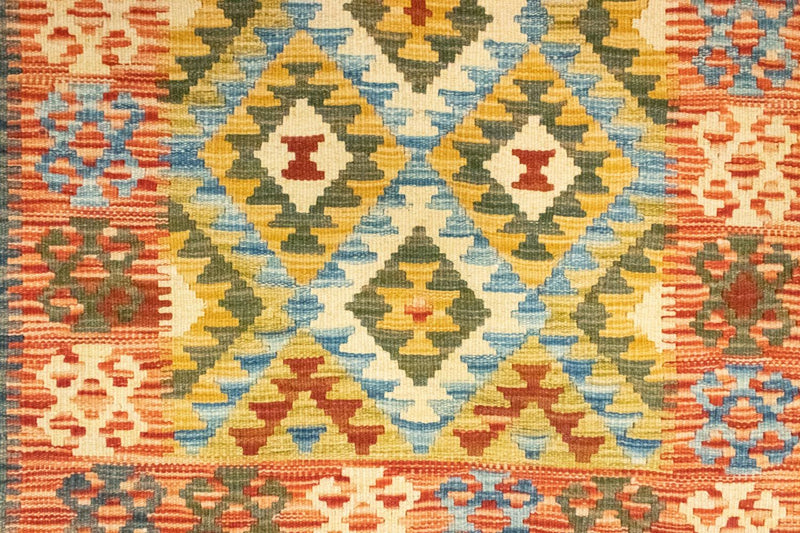 Kilim afegão Tapete 131x83cm