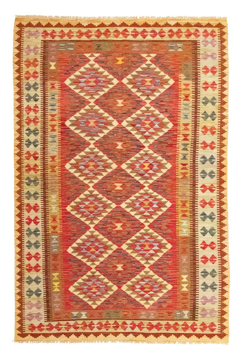 Kilim afegão Tapete 242x156cm