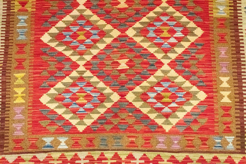 Kilim afegão Tapete 242x156cm