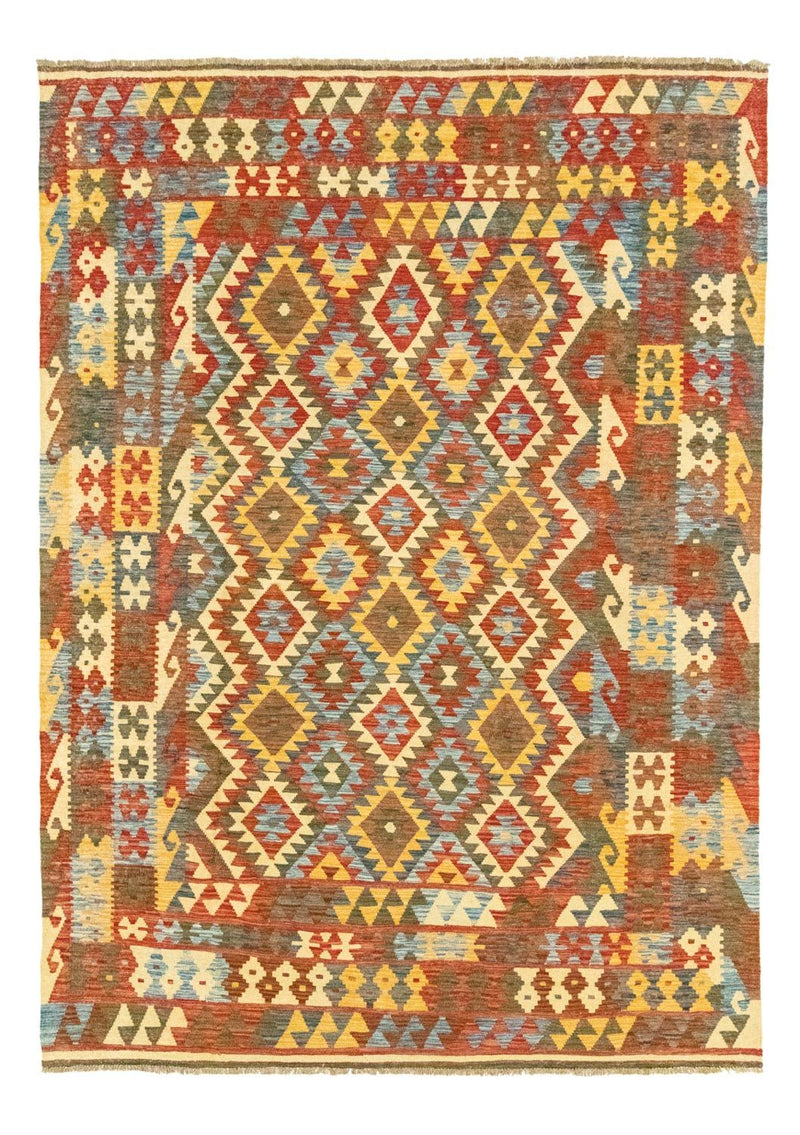 Kilim afegão Tapete 289x206cm