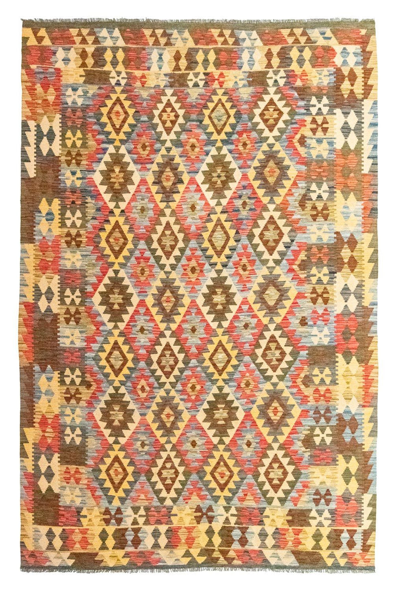 Kilim afegão Tapete 296x200cm