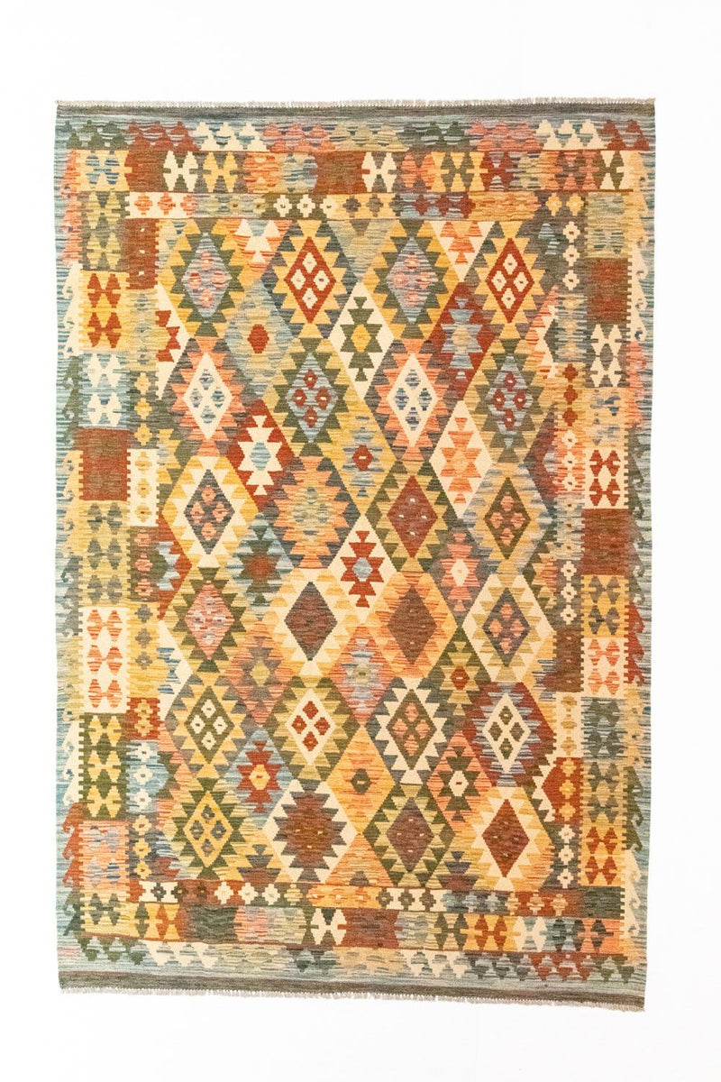 Kilim afegão Tapete 296x197cm