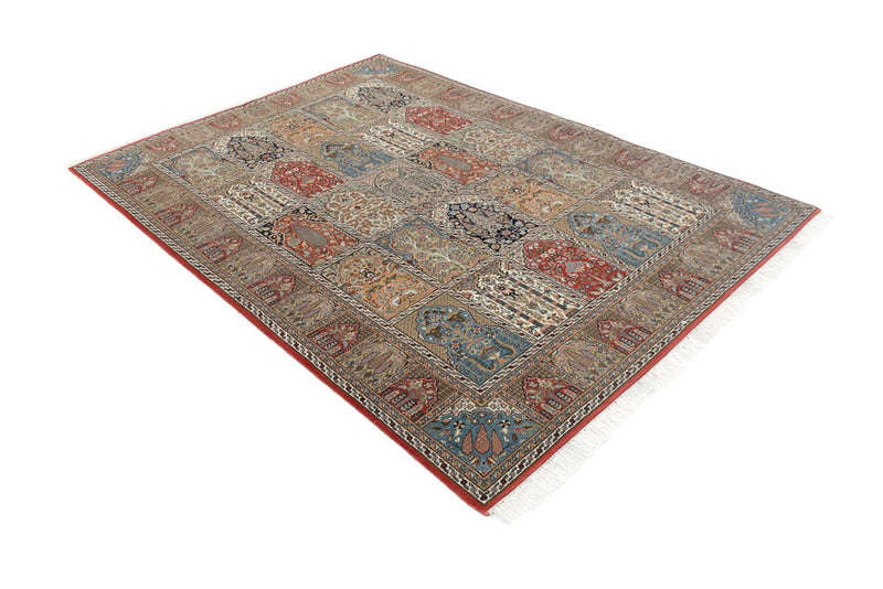 Tapete oriental - Ghom - Indus - 242 x 172 cm - bege escuro