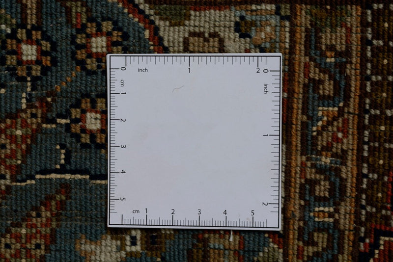 Tapete oriental - Ghom - Indus - 242 x 172 cm - bege escuro