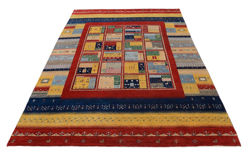 Tapete Gabbeh - Loribaft Indus - 240 x 173 cm - multicolorido