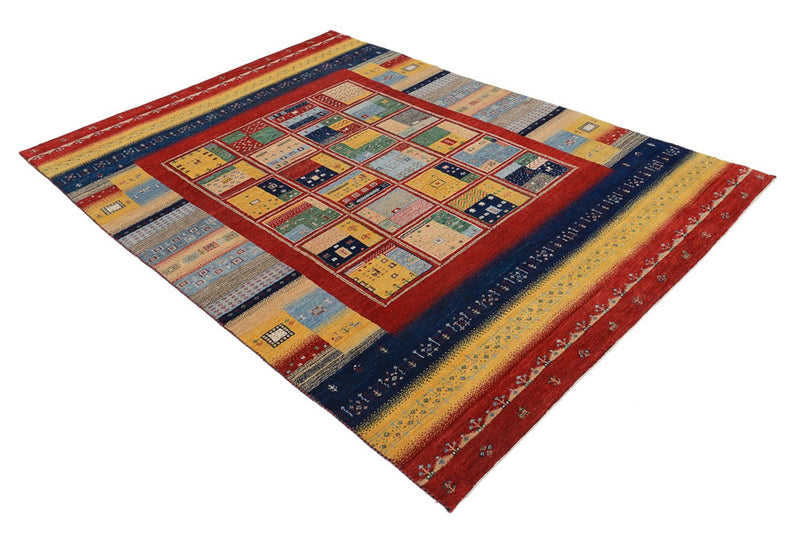 Tapete Gabbeh - Loribaft Indus - 240 x 173 cm - multicolorido