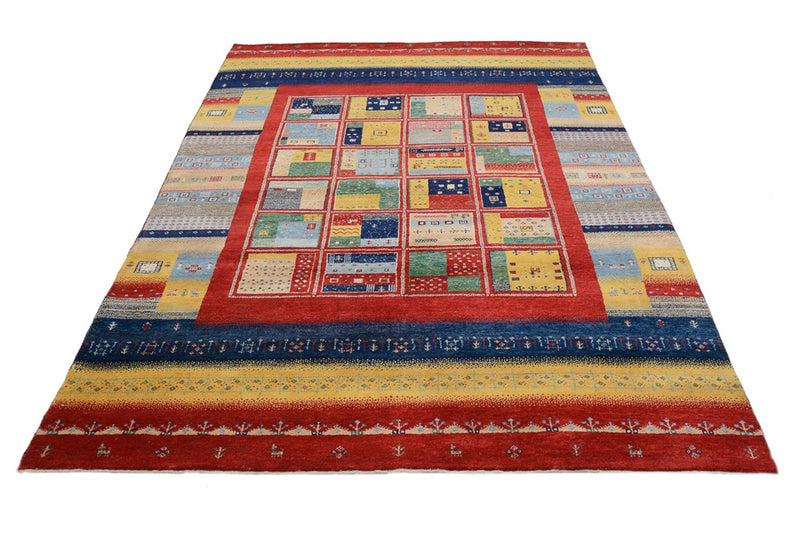 Tapete Gabbeh - Loribaft Indus - 240 x 173 cm - multicolorido