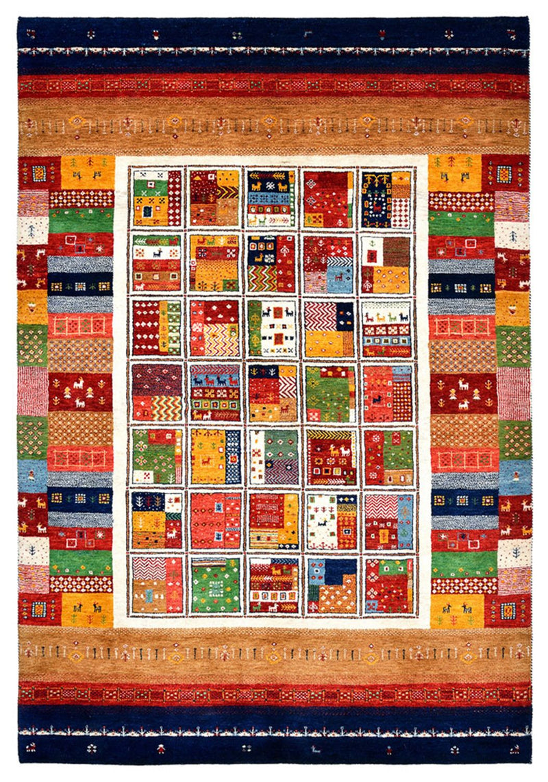 Tapete Gabbeh - Loribaft Indus - 245 x 170 cm - multicolorido