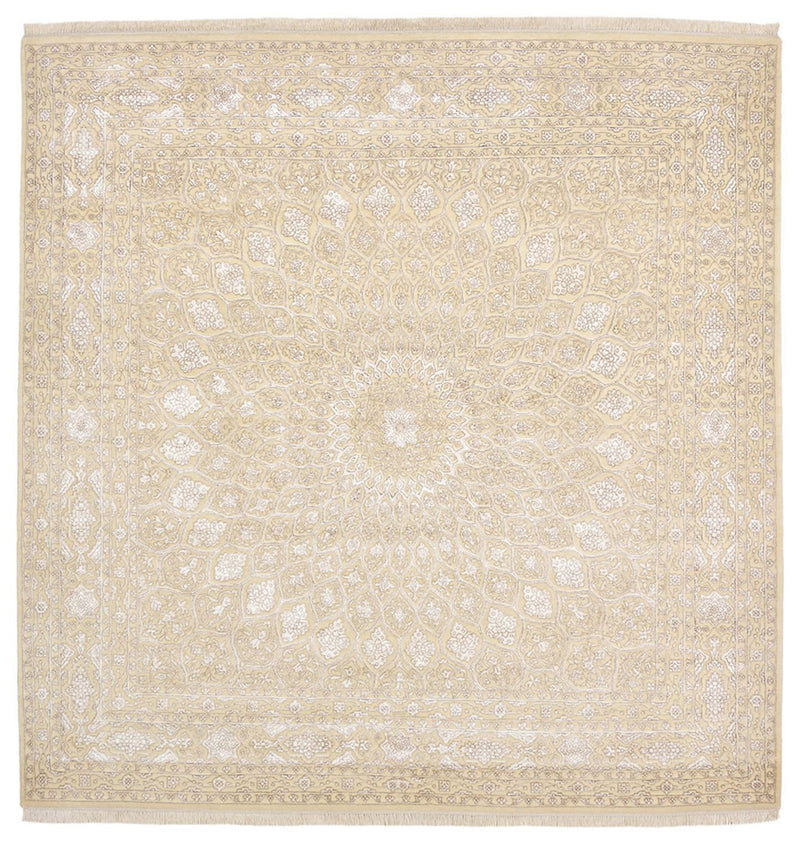 Tapete Oriental praça  - 246 x 245 cm - bege escuro