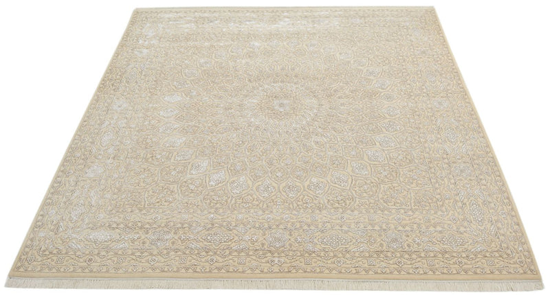 Tapete Oriental praça  - 246 x 245 cm - bege escuro