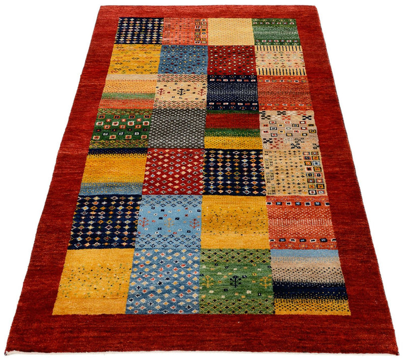 Tapete Gabbeh - Loribaft Indus - 163 x 96 cm - multicolorido