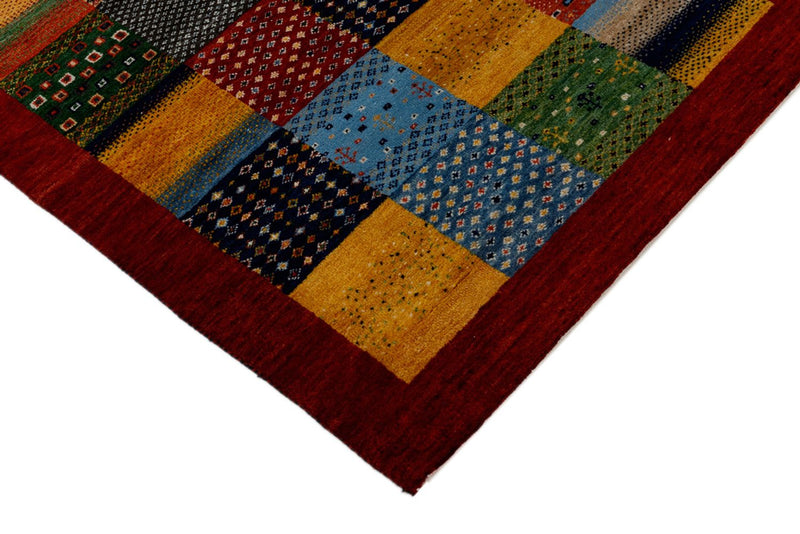 Tapete Gabbeh - Loribaft Indus - 163 x 96 cm - multicolorido