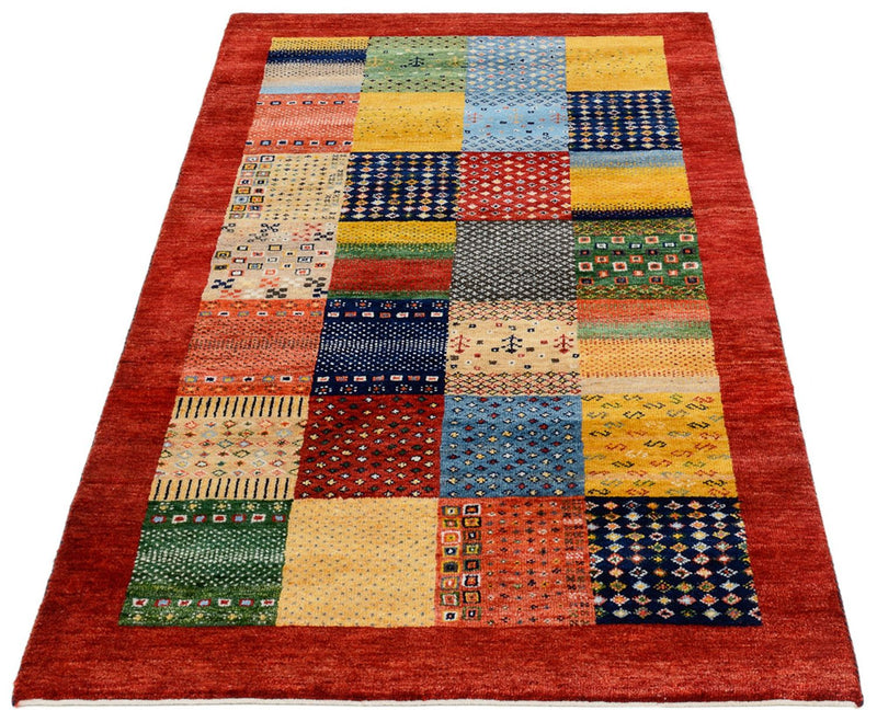 Tapete Gabbeh - Loribaft Indus - 163 x 96 cm - multicolorido