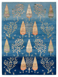 Tapete Gabbeh - Loribaft Indus - 204 x 155 cm - azul claro – product image