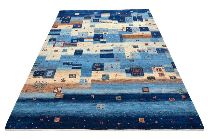 Tapete Gabbeh - Loribaft Indus - 239 x 177 cm - multicolorido