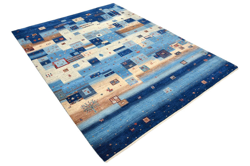 Tapete Gabbeh - Loribaft Indus - 239 x 177 cm - multicolorido