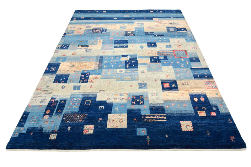 Tapete Gabbeh - Loribaft Indus - 239 x 177 cm - multicolorido