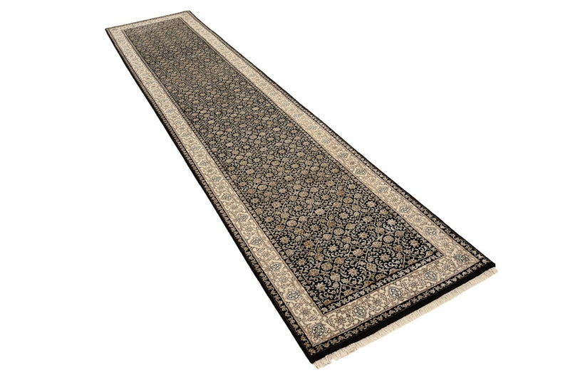 Corredor Tapete oriental - Bijar - Indus - 368 x 83 cm - bege escuro