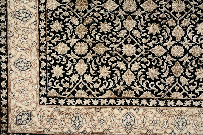 Corredor Tapete oriental - Bijar - Indus - 368 x 83 cm - bege escuro