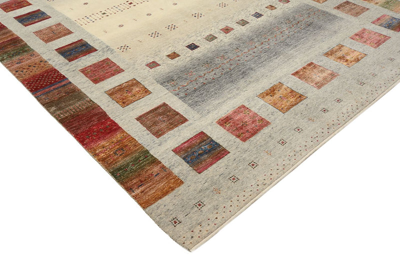 Tapete Gabbeh - Loribaft Indus - 354 x 248 cm - bege escuro